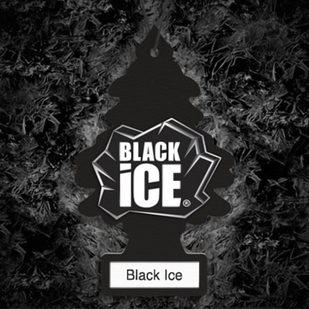 LITTLE TREES Black Ice car air freshener